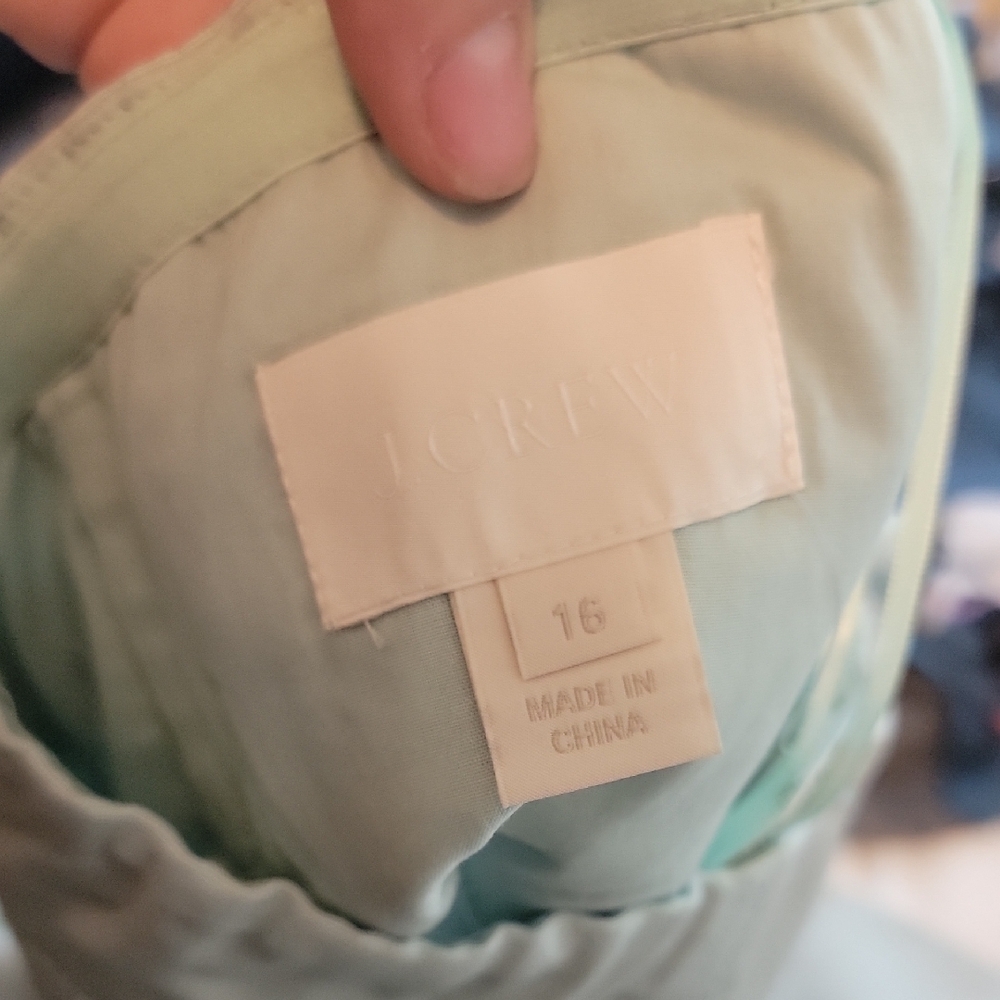 J. Crew Mint Green Strapless Dress - Picture 3 of 3